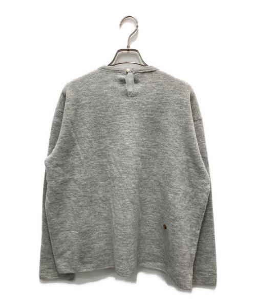 45R（フォーティファイブ・アール）45R (フォーティファイブ・アール) ウールピンタックブラウス グレー サイズ:Mの古着・服飾アイテム