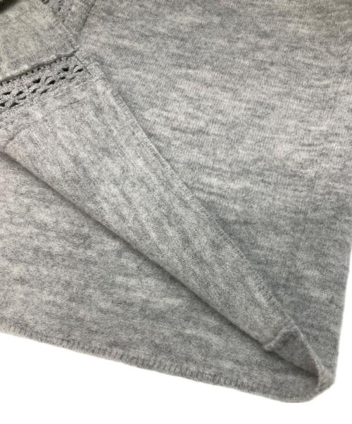 45R（フォーティファイブ・アール）45R (フォーティファイブ・アール) ウールピンタックブラウス グレー サイズ:Mの古着・服飾アイテム