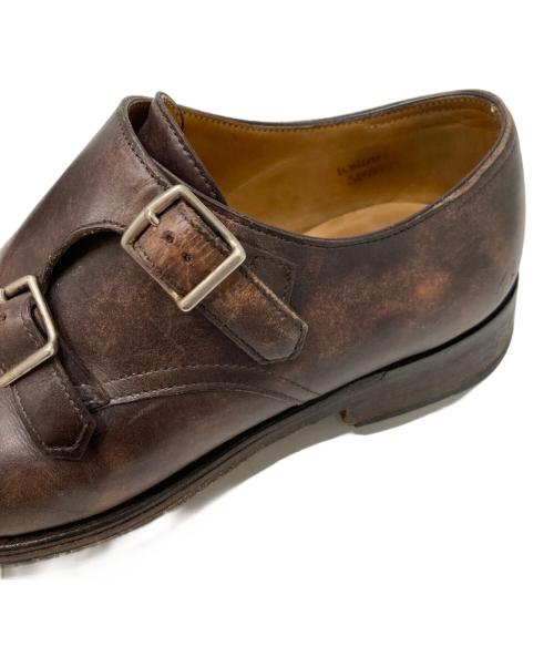 JOHN LOBB（ジョンロブ）JOHN LOBB (ジョンロブ) ダブルモンクストラップシューズ ブラウン サイズ:5Eの古着・服飾アイテム