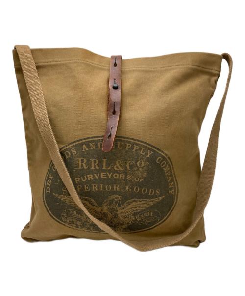 RRL（ダブルアールエル）RRL (ダブルアールエル) キャンバスショルダーバッグ ブラウンの古着・服飾アイテム