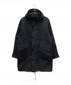 Eddie Bauerエディーバウアー）の古着「ロングフーディ―コート」｜ブラック