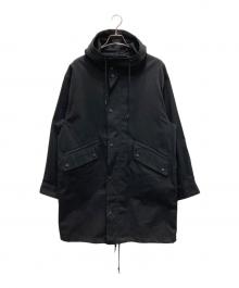 Eddie Bauer（エディーバウアー）の古着「ロングフーディ―コート」｜ブラック