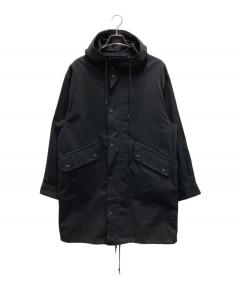 中古・古着通販】PRADA (プラダ) ナイロンステンカラーコート ブラック