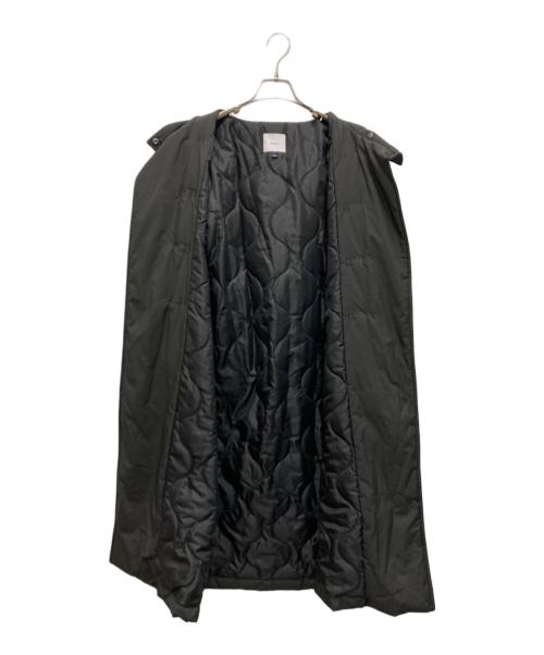 obiekt（オブレクト）obiekt (オブレクト) ダッフルキルティングコート ブラック サイズ:FREEの古着・服飾アイテム