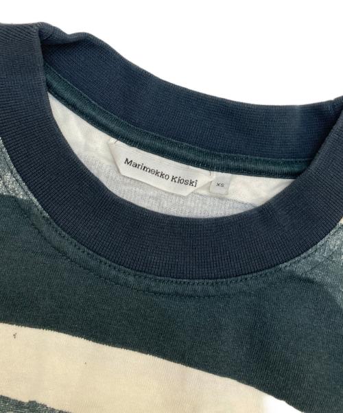 Marimekko Kioski（マリメッコキオスキ）Marimekko Kioski (マリメッコキオスキ) ボーダーカットソー グレー サイズ:XSの古着・服飾アイテム