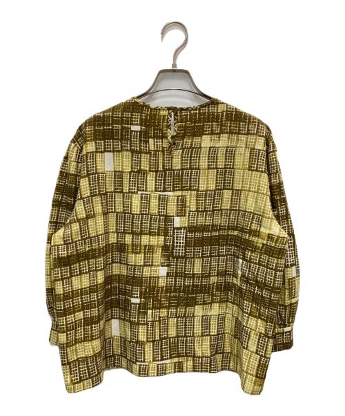 mina perhonen（ミナ ペルホネン）mina perhonen (ミナ ペルホネン) 2023-24 a/wブラウス ベージュ サイズ:36の古着・服飾アイテム