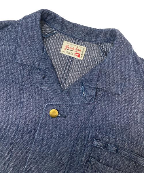 GRAPH ZERO（グラフゼロ）GRAPH ZERO (グラフゼロ) ソーイング万コート インディゴ サイズ:Sの古着・服飾アイテム