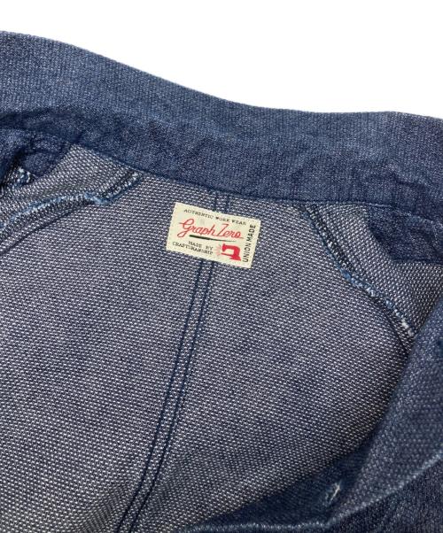 GRAPH ZERO（グラフゼロ）GRAPH ZERO (グラフゼロ) ソーイング万コート インディゴ サイズ:Sの古着・服飾アイテム