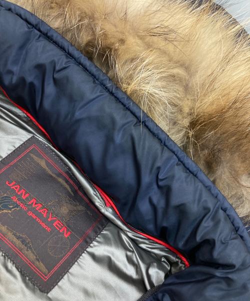 JAN MAYEN（ヤンマイエン）JAN MAYEN (ヤンマイエン) ファー付ダウンジャケット ネイビー サイズ:48の古着・服飾アイテム