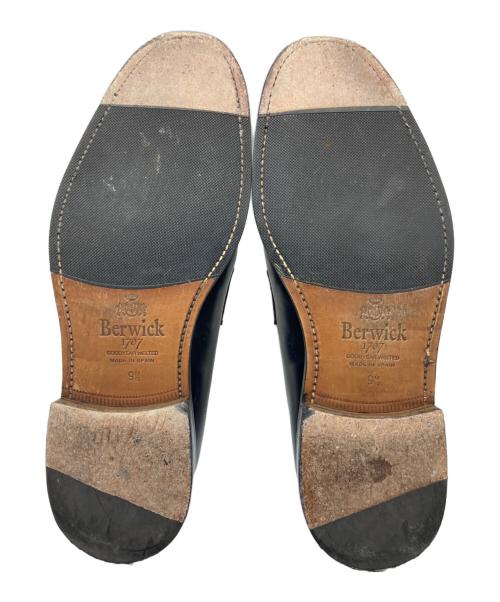 berwick（バーウィック）berwick (バーウィック) オックスフォードコインローファー ブラック サイズ:9Eの古着・服飾アイテム