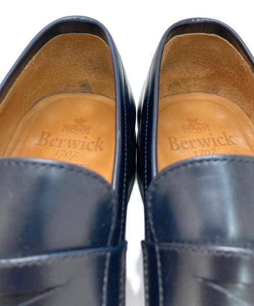 berwick（バーウィック）berwick (バーウィック) オックスフォードコインローファー ブラック サイズ:9Eの古着・服飾アイテム