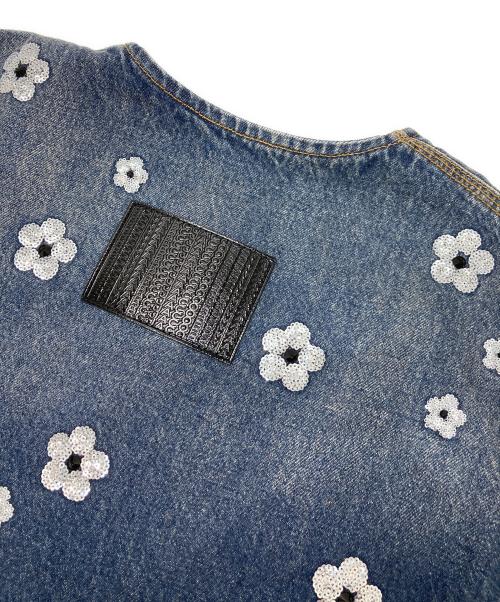 MARC JACOBS（マークジェイコブズ）MARC JACOBS (マークジェイコブス) シークイン デイジー クロップド ジャケット インディゴ サイズ:Sの古着・服飾アイテム