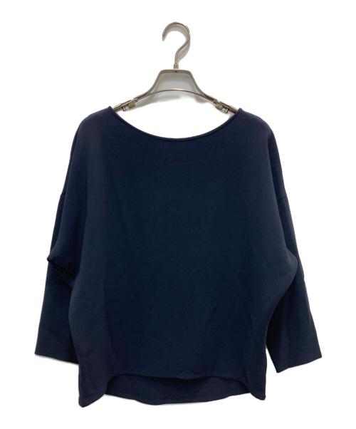 SOEJU（ソージュ）SOEJU (ソージュ) ライトクロスコクーンシルエットブラウス ネイビー サイズ:Mの古着・服飾アイテム