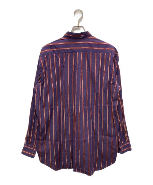 COMME des GARCONS SHIRT（コムデギャルソンシャツ）COMME des GARCONS SHIRT (コムデギャルソンシャツ) ストライプシャツ パープル サイズ:Mの古着・服飾アイテム