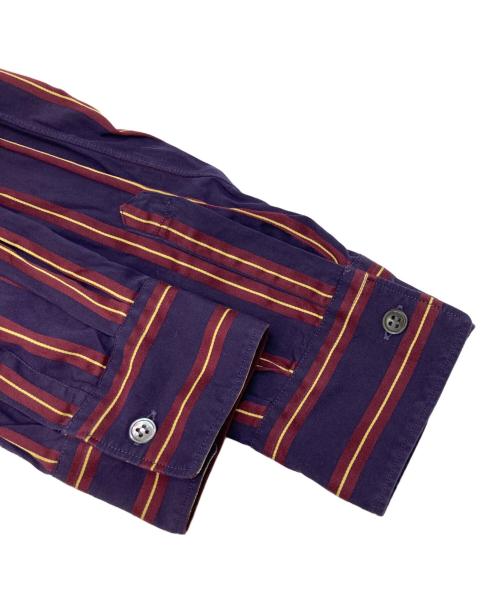 COMME des GARCONS SHIRT（コムデギャルソンシャツ）COMME des GARCONS SHIRT (コムデギャルソンシャツ) ストライプシャツ パープル サイズ:Mの古着・服飾アイテム