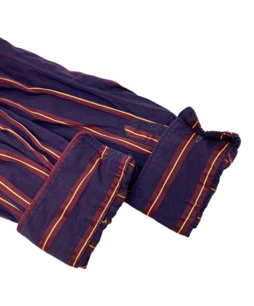 COMME des GARCONS SHIRT（コムデギャルソンシャツ）COMME des GARCONS SHIRT (コムデギャルソンシャツ) ストライプシャツ パープル サイズ:Mの古着・服飾アイテム