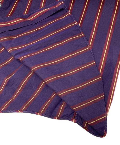 COMME des GARCONS SHIRT（コムデギャルソンシャツ）COMME des GARCONS SHIRT (コムデギャルソンシャツ) ストライプシャツ パープル サイズ:Mの古着・服飾アイテム