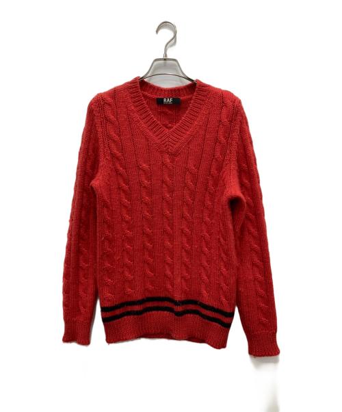 RAF BY RAF SIMONS（ラフバイ ラフシモンズ）RAF BY RAF SIMONS (ラフバイ ラフシモンズ) ニット レッド サイズ:XSの古着・服飾アイテム