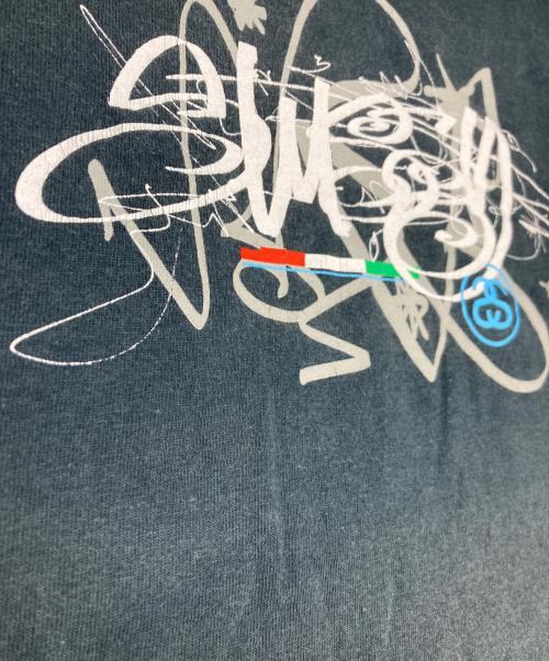 stussy（ステューシー）stussy (ステューシー) ロゴプリントTシャツ グレー サイズ:Sの古着・服飾アイテム
