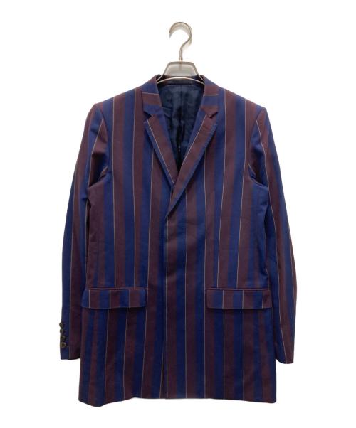 LAD MUSICIAN（ラッドミュージシャン）LAD MUSICIAN (ラッドミュージシャン) スクールストライプジャケット ブラウン サイズ:42の古着・服飾アイテム