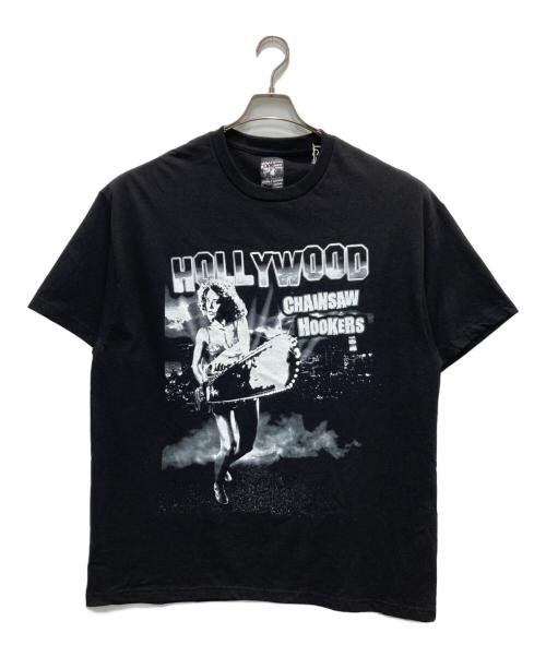 WACKO MARIA（ワコマリア）WACKO MARIA (ワコマリア) HOLLYWOOD CHAINSAW HOOKERS / CREW NECK T-SHIRT ブラック サイズ:XL 未使用品の古着・服飾アイテム