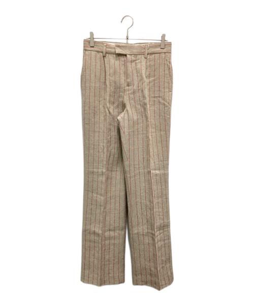 jonnlynx（ジョンリンクス）jonnlynx (ジョンリンクス) RED STRAIPE PANTS ベージュ サイズ:M 未使用品の古着・服飾アイテム