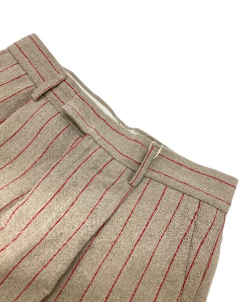 jonnlynx（ジョンリンクス）jonnlynx (ジョンリンクス) RED STRAIPE PANTS ベージュ サイズ:M 未使用品の古着・服飾アイテム