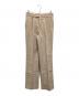 jonnlynx（ジョンリンクス）の古着「RED STRAIPE PANTS」｜ベージュ