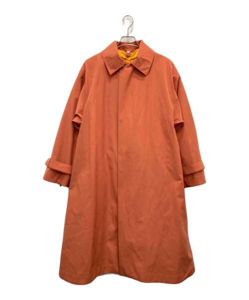WILD THINGS（ワイルドシングス）WILD THINGS (ワイルドシングス) STYLE&EDIT別注 バックギャザードベルトステンカラーコート オレンジ サイズ:Mの古着・服飾アイテム