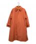 WILD THINGS（ワイルドシングス）の古着「STYLE&EDIT別注 バックギャザードベルトステンカラーコート」｜オレンジ