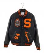 SUPREMEシュプリーム）の古着「スタジャン」｜ブラック×オレンジ