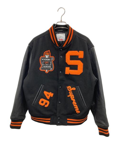 SUPREME（シュプリーム）SUPREME (シュプリーム) スタジャン ブラック×オレンジ サイズ:Mの古着・服飾アイテム