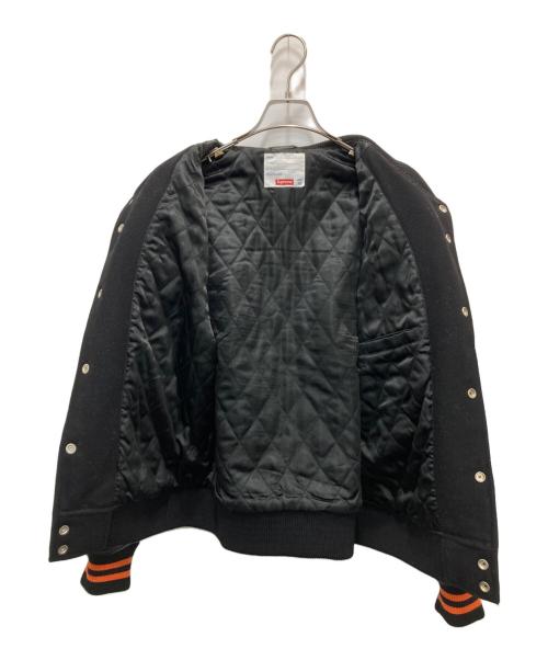 SUPREME（シュプリーム）SUPREME (シュプリーム) スタジャン ブラック×オレンジ サイズ:Mの古着・服飾アイテム