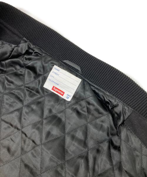 SUPREME（シュプリーム）SUPREME (シュプリーム) スタジャン ブラック×オレンジ サイズ:Mの古着・服飾アイテム