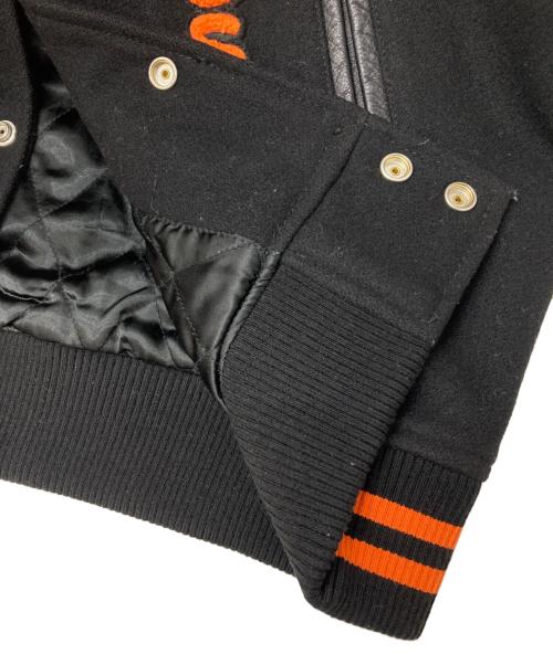 SUPREME（シュプリーム）SUPREME (シュプリーム) スタジャン ブラック×オレンジ サイズ:Mの古着・服飾アイテム