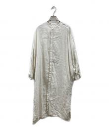 nest Robe（ネストローブ）の古着「ヘンプドルマンシャツワンピース」｜ホワイト