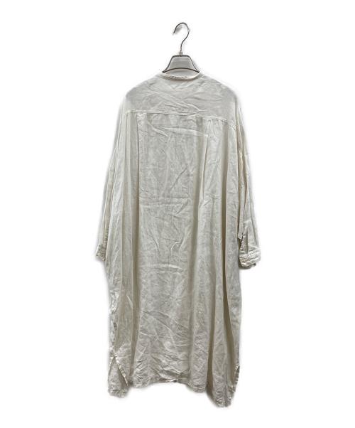 nest Robe（ネストローブ）nest Robe (ネストローブ) ヘンプドルマンシャツワンピース ホワイト サイズ:Freeの古着・服飾アイテム