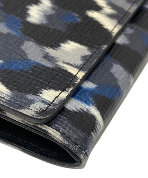 LONGCHAMP（ロンシャン）LONGCHAMP (ロンシャン) 総柄チェーンショルダーウォレット ネイビーの古着・服飾アイテム