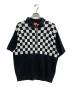 SUPREME（シュプリーム）の古着「Checkerboard Zip Polo」｜ブラック×ホワイト
