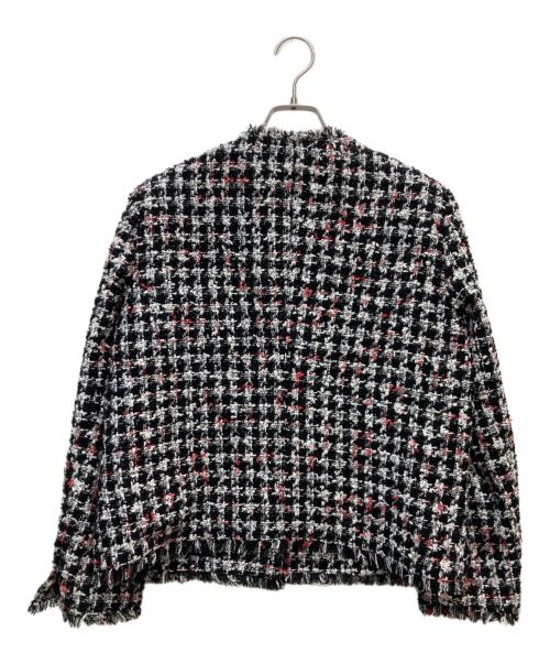 theory luxe（セオリーリュクス）theory luxe (セオリーリュクス) ノーカラーツイードジャケット ブラック サイズ:42の古着・服飾アイテム