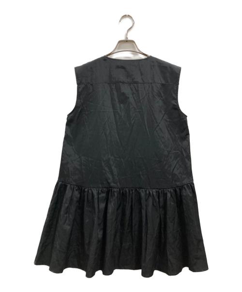 Con te（コンテ）Con te (コンテ) サテンノースリーブブラウス ブラック サイズ:不明（実寸参照）の古着・服飾アイテム
