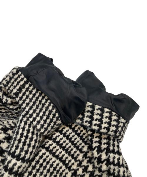 uncrave（アンクレイヴ）uncrave (アンクレイヴ) ビッググレンチェックロングチェスターコート ブラック×ホワイト サイズ:1の古着・服飾アイテム