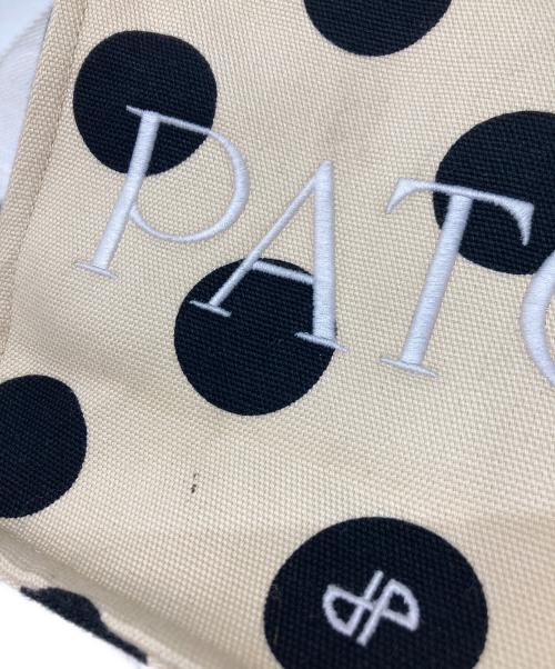 patou（パトゥ）patou (パトゥ) プリントコットン製JPトートバッグ ベージュの古着・服飾アイテム