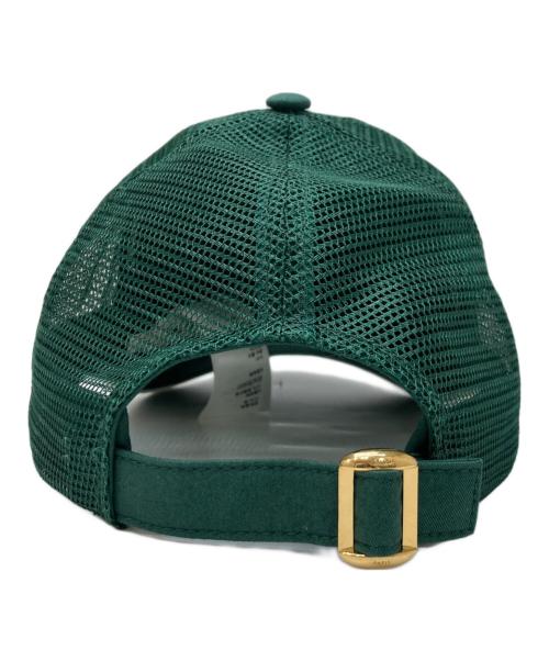 CELINE（セリーヌ）CELINE (セリーヌ) トリオンフベースボールキャップ グリーン サイズ:Mの古着・服飾アイテム