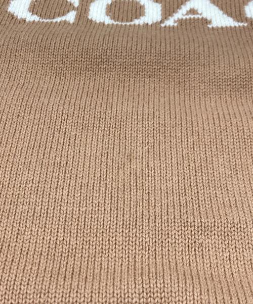 COACH（コーチ）COACH (コーチ) ホース アンド キャリッジ クルーネック セーター ベージュ サイズ:Sの古着・服飾アイテム