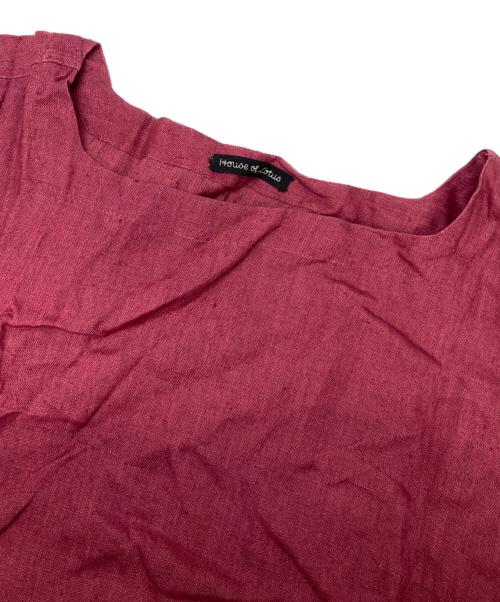 house of lotus（ハウスオブロータス）house of lotus (ハウスオブロータス) リネンワンピース ピンク サイズ:不明（実寸参照）の古着・服飾アイテム