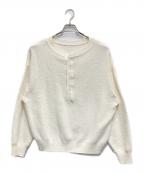 FRAMeWORKフレームワーク）の古着「カノコ2WAYヘンリーニット」｜ホワイト