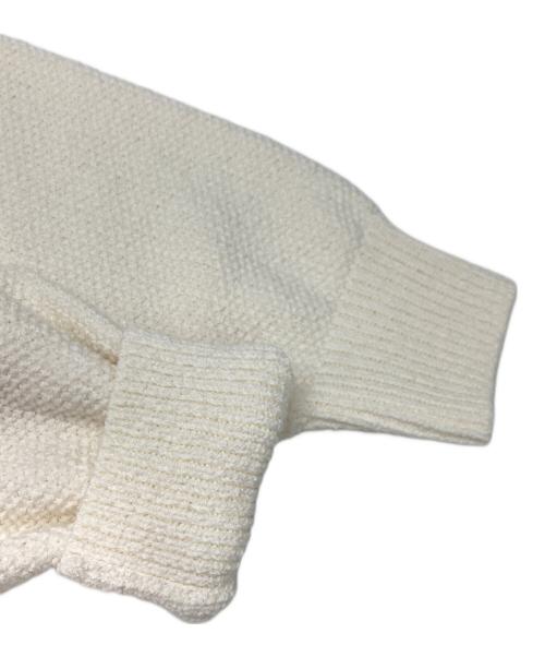 FRAMeWORK（フレームワーク）FRAMeWORK (フレームワーク) カノコ2WAYヘンリーニット ホワイト サイズ:不明（実寸参照）の古着・服飾アイテム