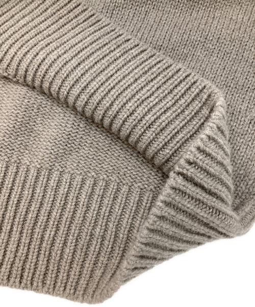 GALERIE VIE（ギャルリーヴィー）GALERIE VIE (ギャルリーヴィー) ファインウールクルーネックプルオーバー ブラウン サイズ:Sの古着・服飾アイテム