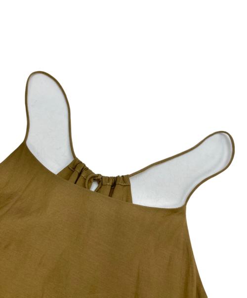 normment（ノーメント）normment (ノーメント) キャミソールワンピース ブラウン サイズ:不明（実寸参照）の古着・服飾アイテム
